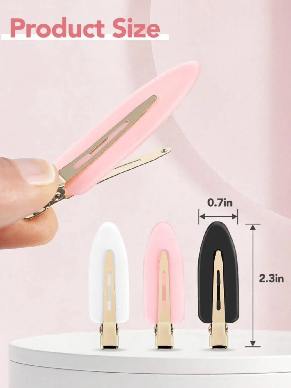 6 Pcs Creaseless Flat Hair Clips for Makeup & Daily Beauty Routine - No Creases!